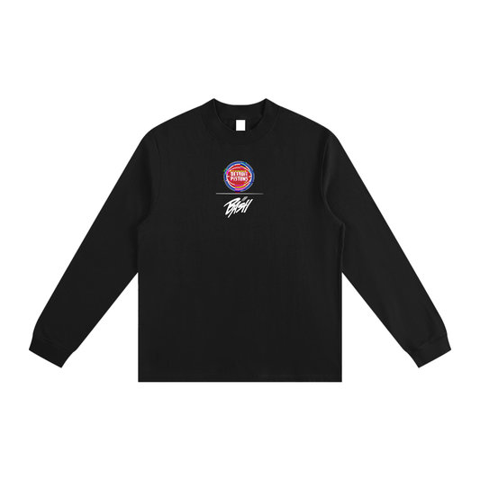 Mens Pistons Long Sleeve Tee