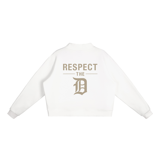 Womens Detroit Fleece Mock-Neck Crew Sweatshirt