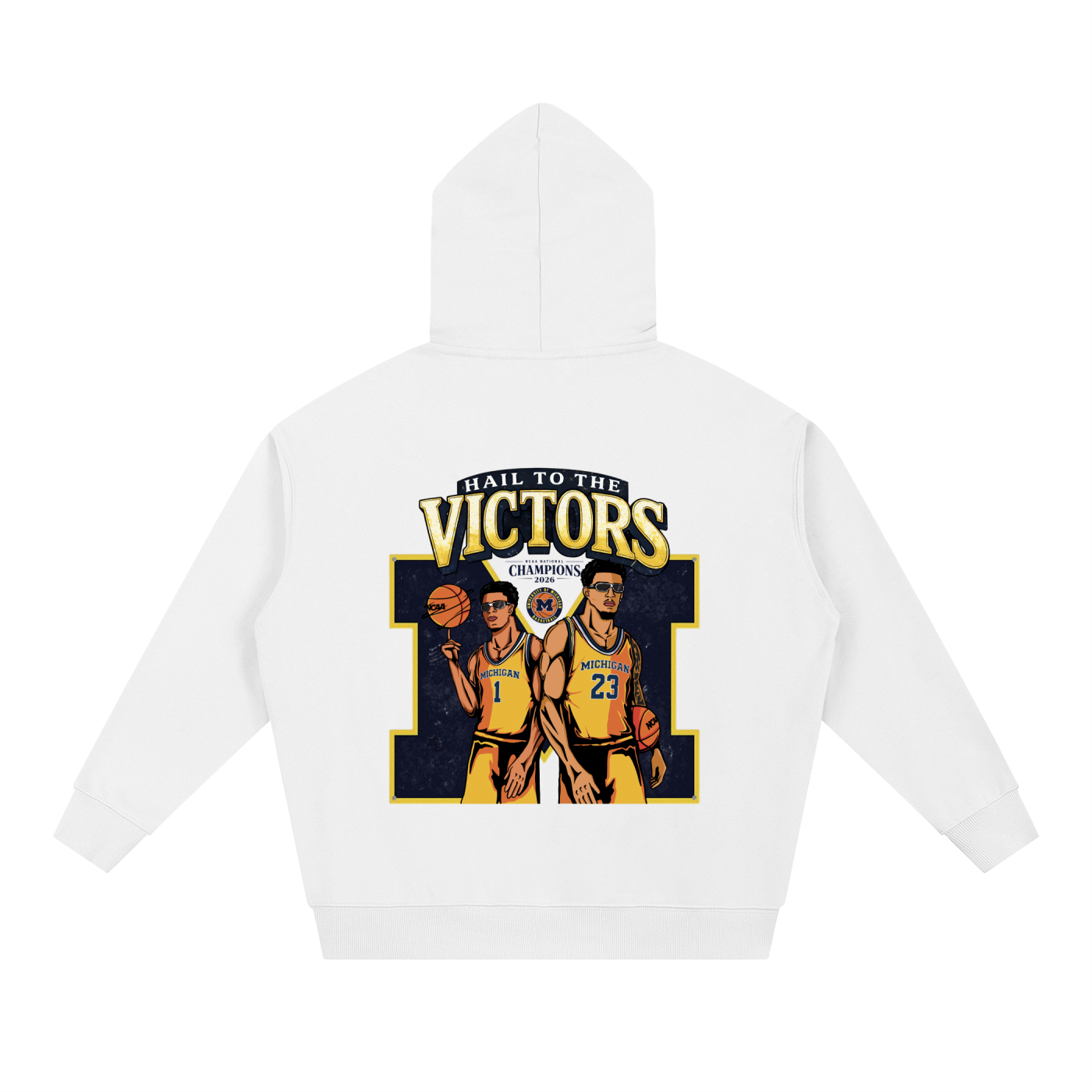NCAA CHAMPS HOODIE - WHITE