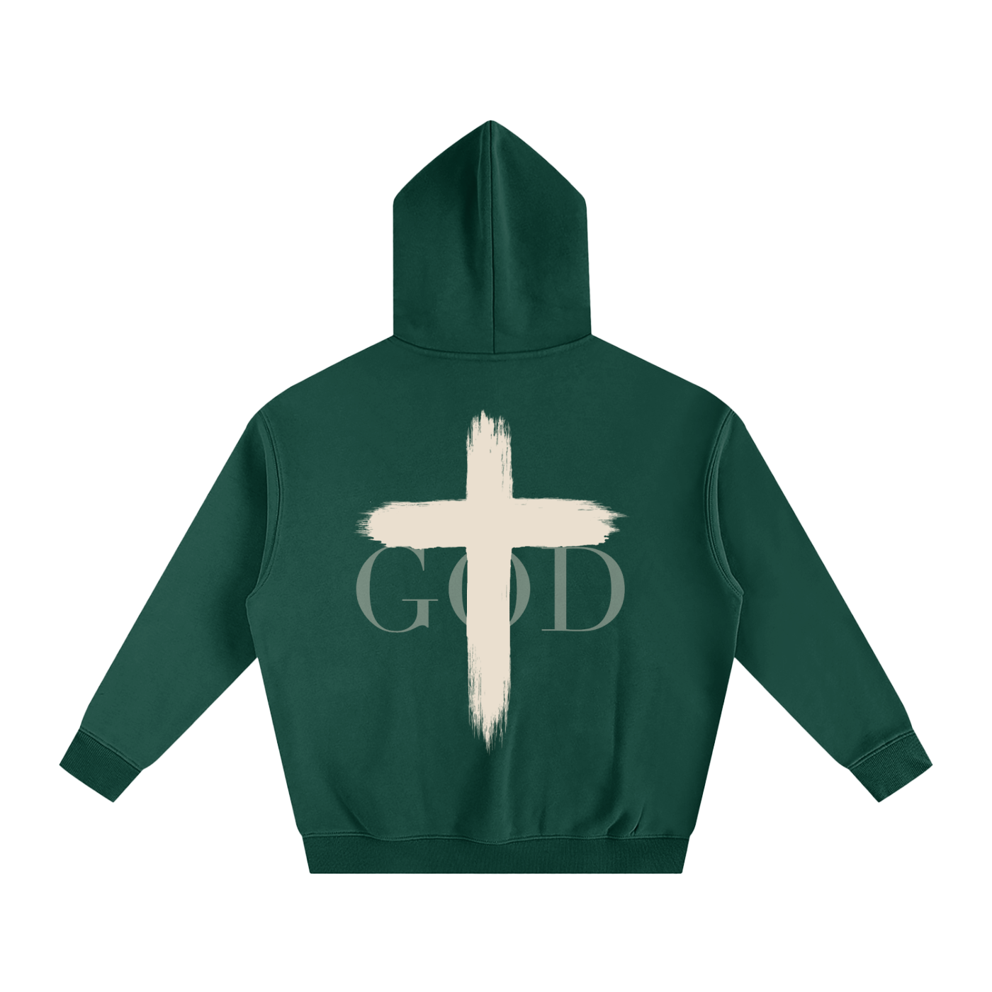 Unisex FAITH Oversized Fleeced Hoodie (Cross)