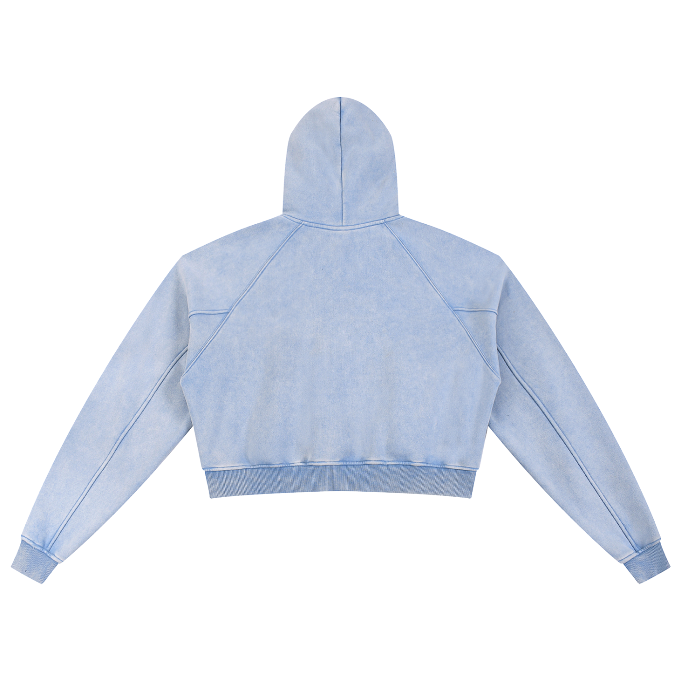 Womens BASH Snow Washed Cropped Hoodie