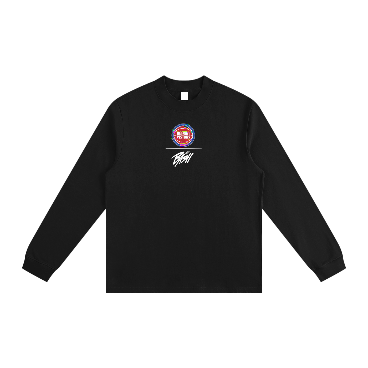 Mens Pistons Long Sleeve Tee