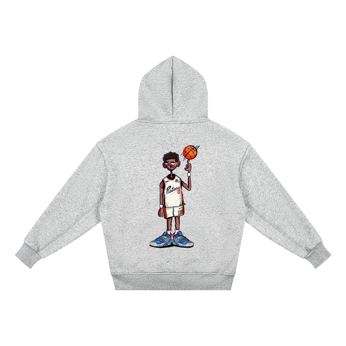 Kids Glitch Fleece Hoodie from BASH CLLXXN featuring original hand drawn doodle art streetwear graphics designed by a teen artist from Detroit