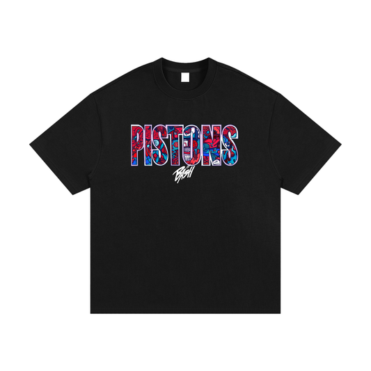 Unisex Pistons Heavyweight Cotton T-Shirt