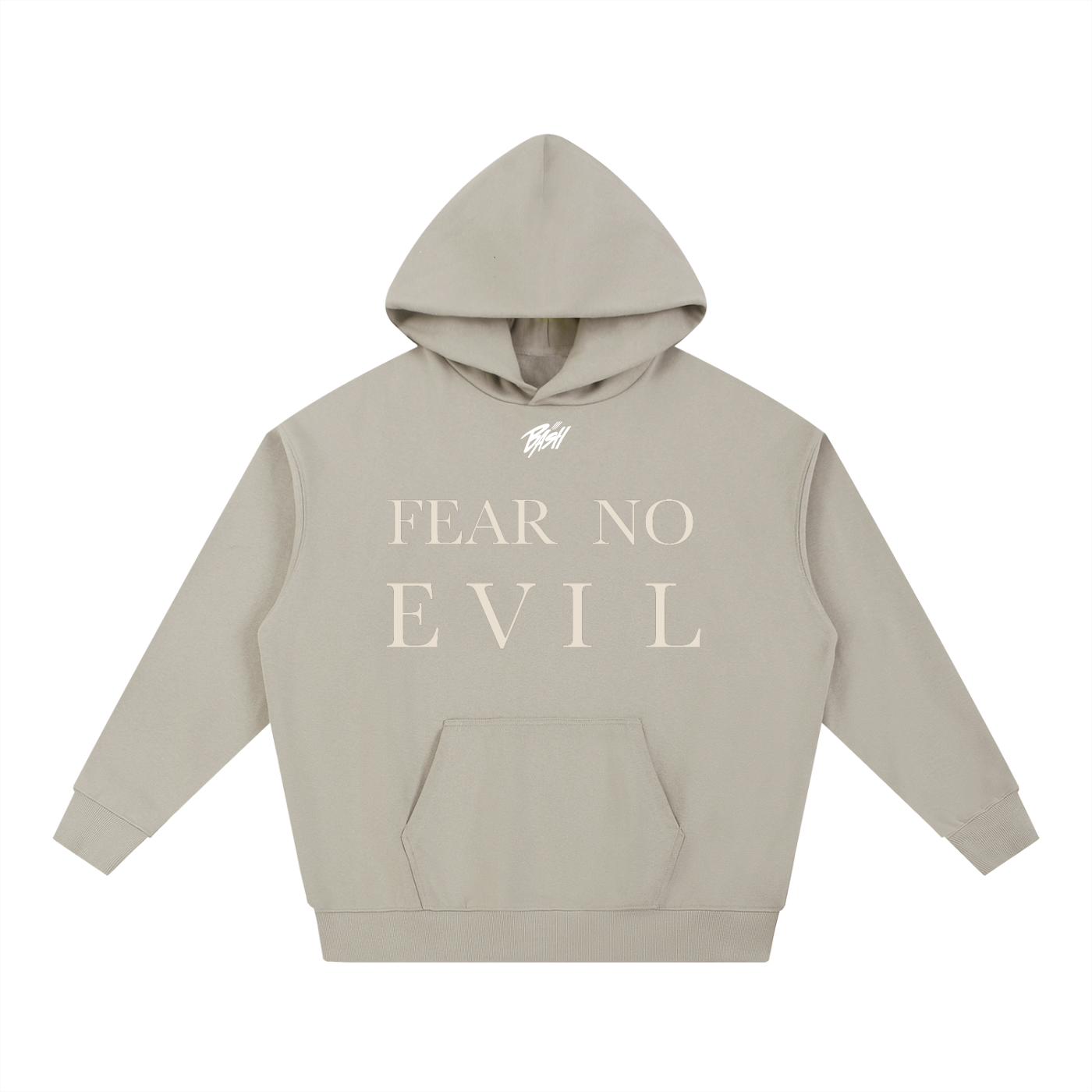 BASH CLLXXN FAITH Heavyweight Hoodie featuring original hand drawn doodle art by teen streetwear founder, intricate linework graphic on premium dark hoodie
