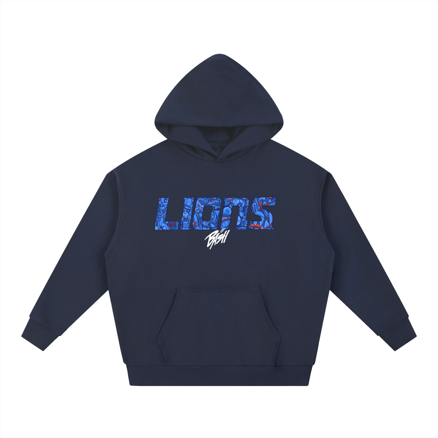 Mens Lions Heavyweight Hoodie