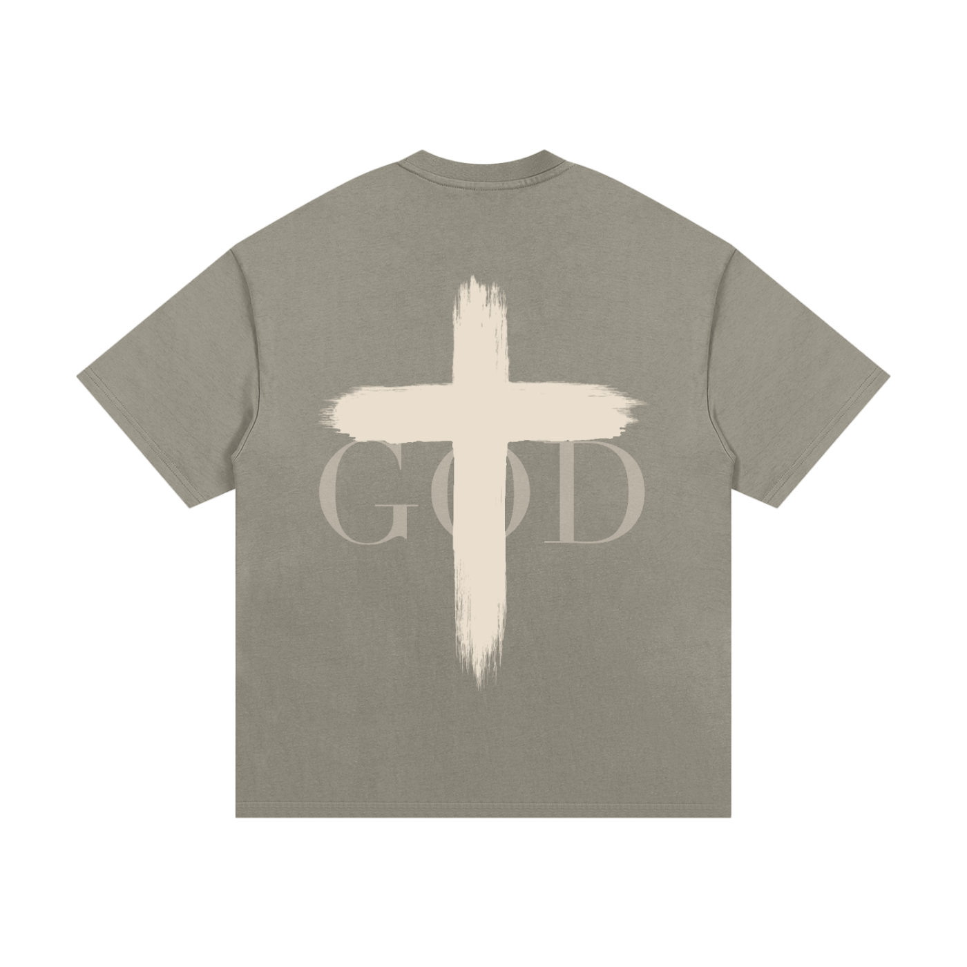 BASH CLLXXN FAITH Cross Heavyweight Graphic Tee featuring intricate hand drawn doodle art cross design on a relaxed unisex streetwear t-shirt