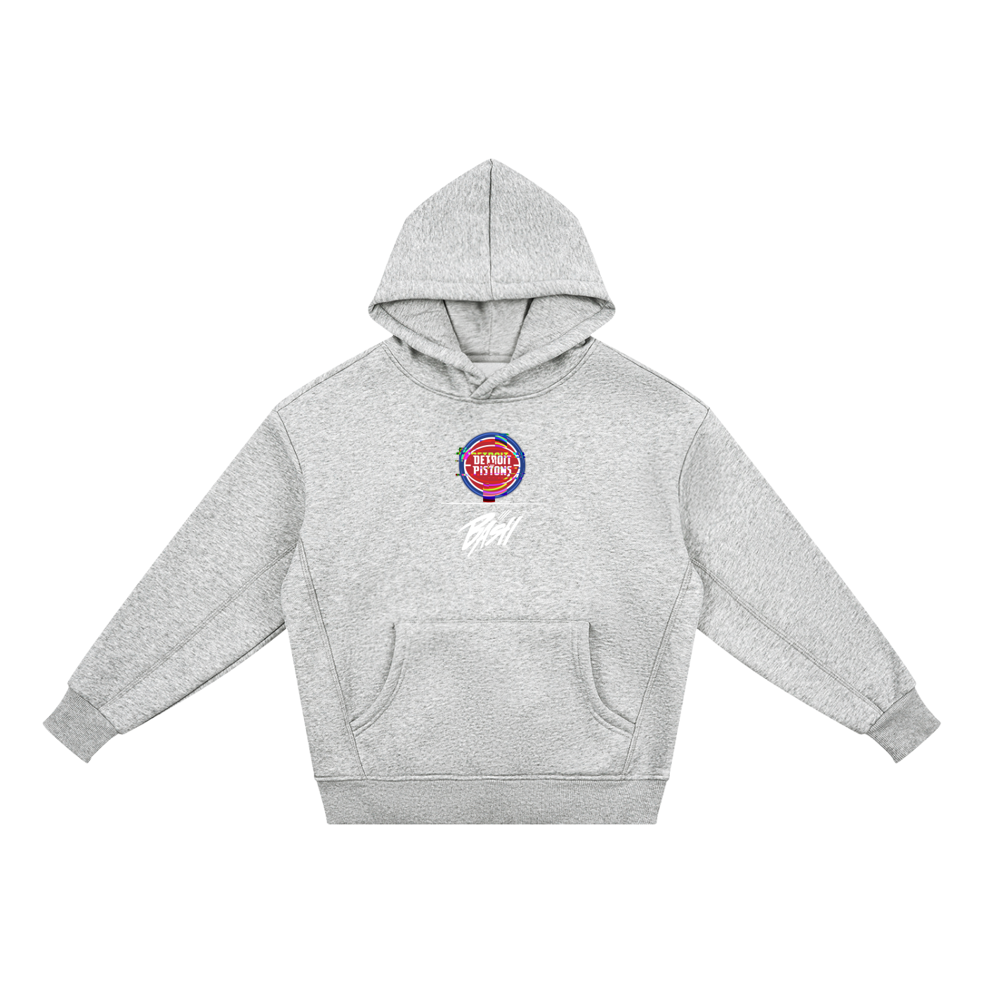 Kids Glitch Fleece Hoodie from BASH CLLXXN featuring original hand drawn doodle art streetwear graphics designed by a teen artist from Detroit