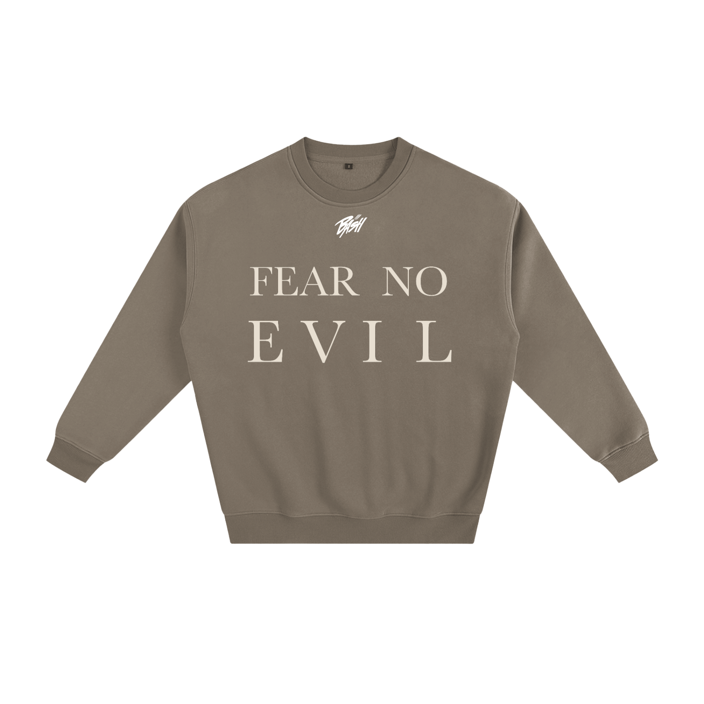 BASH CLLXXN FAITH Fleece Sweatshirt featuring intricate hand drawn doodle art with a bold Jesus graphic, designed by teen streetwear artist and brand founder