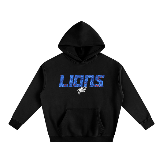 Mens Lions Oversized Fleece Hoodie