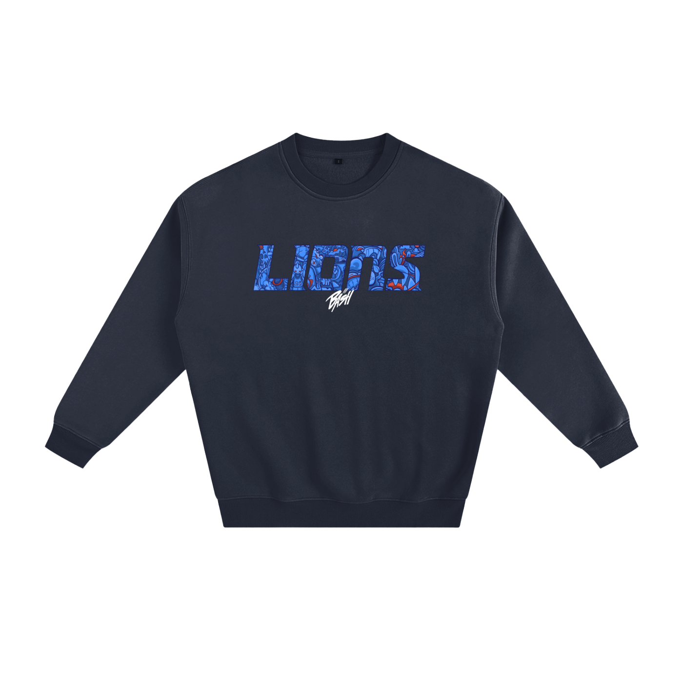 Mens Lions Fleeced Sweatshirt