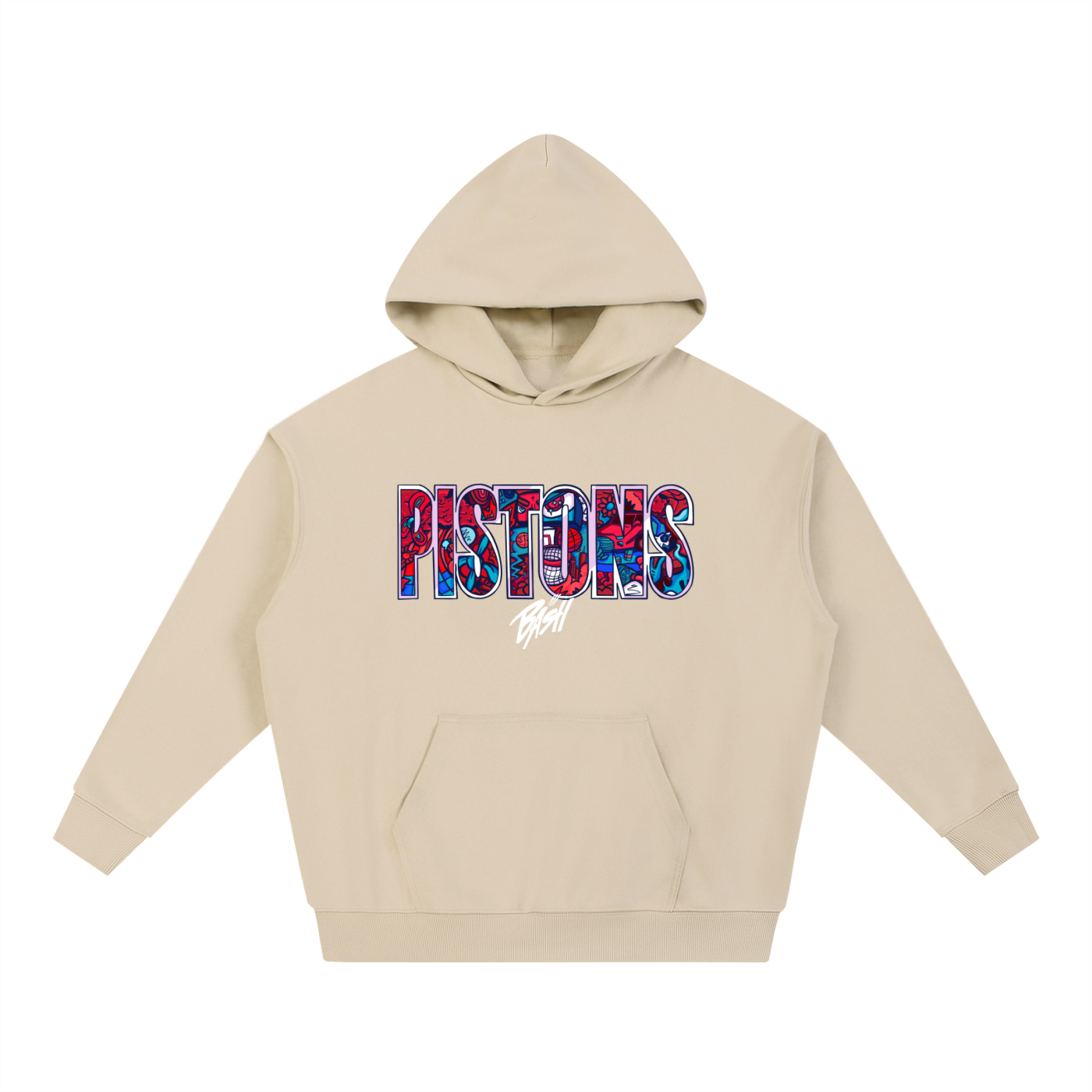 Mens Pistons Heavyweight Hoodie