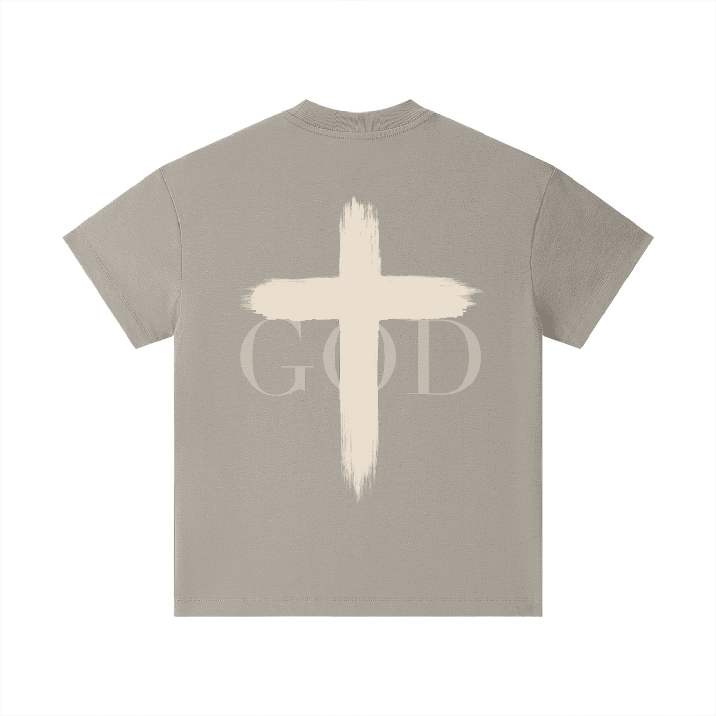 Kids Faith Cross T-Shirt by BASH CLLXXN featuring intricate hand drawn doodle art cross design on heavyweight white cotton tee, original streetwear art by teen founder