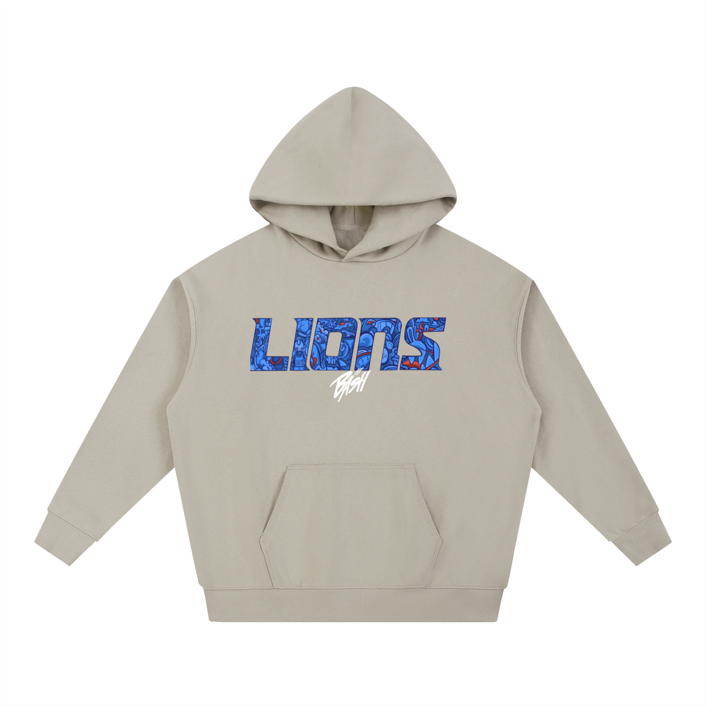Mens Lions Heavyweight Hoodie