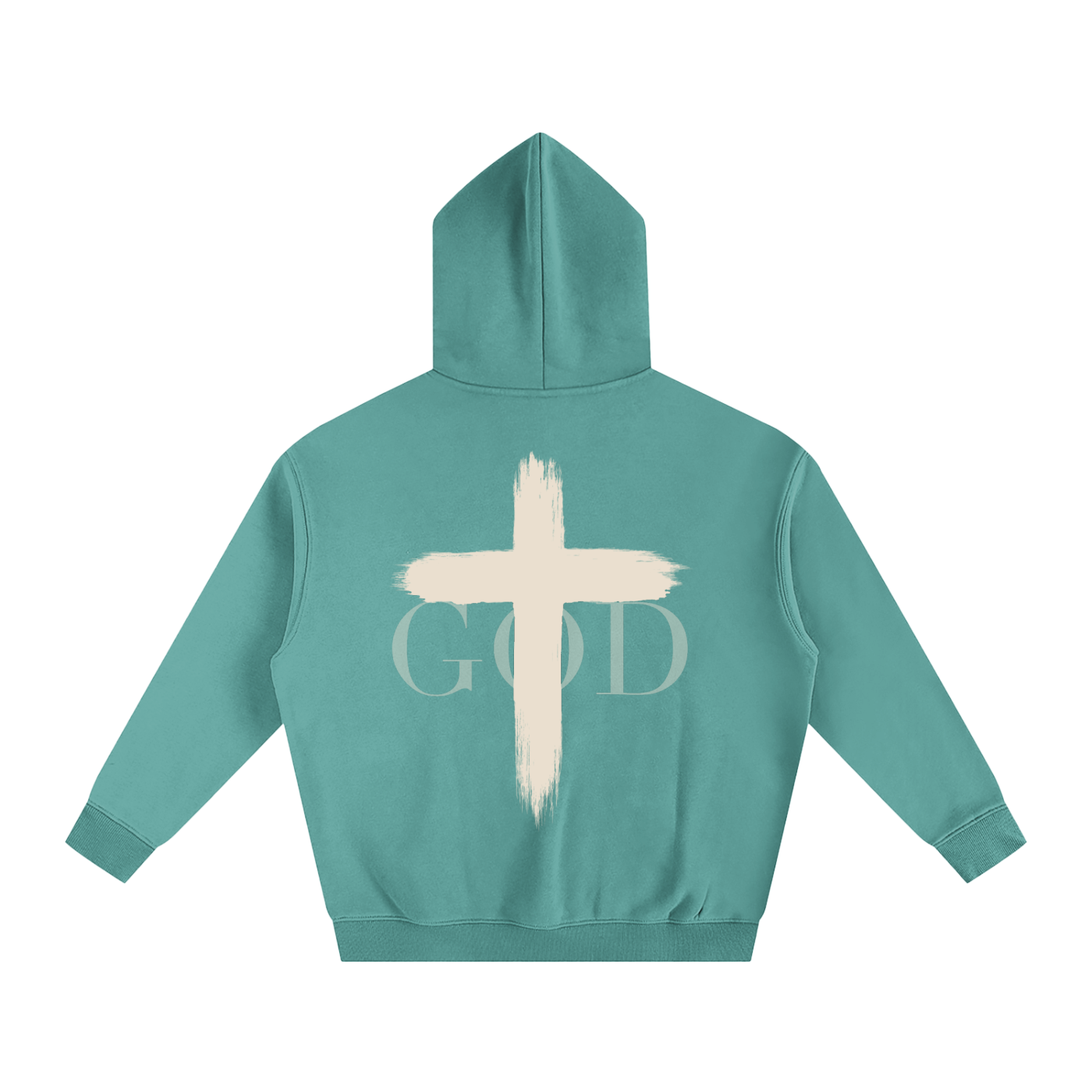 Unisex FAITH Oversized Fleeced Hoodie (Cross)