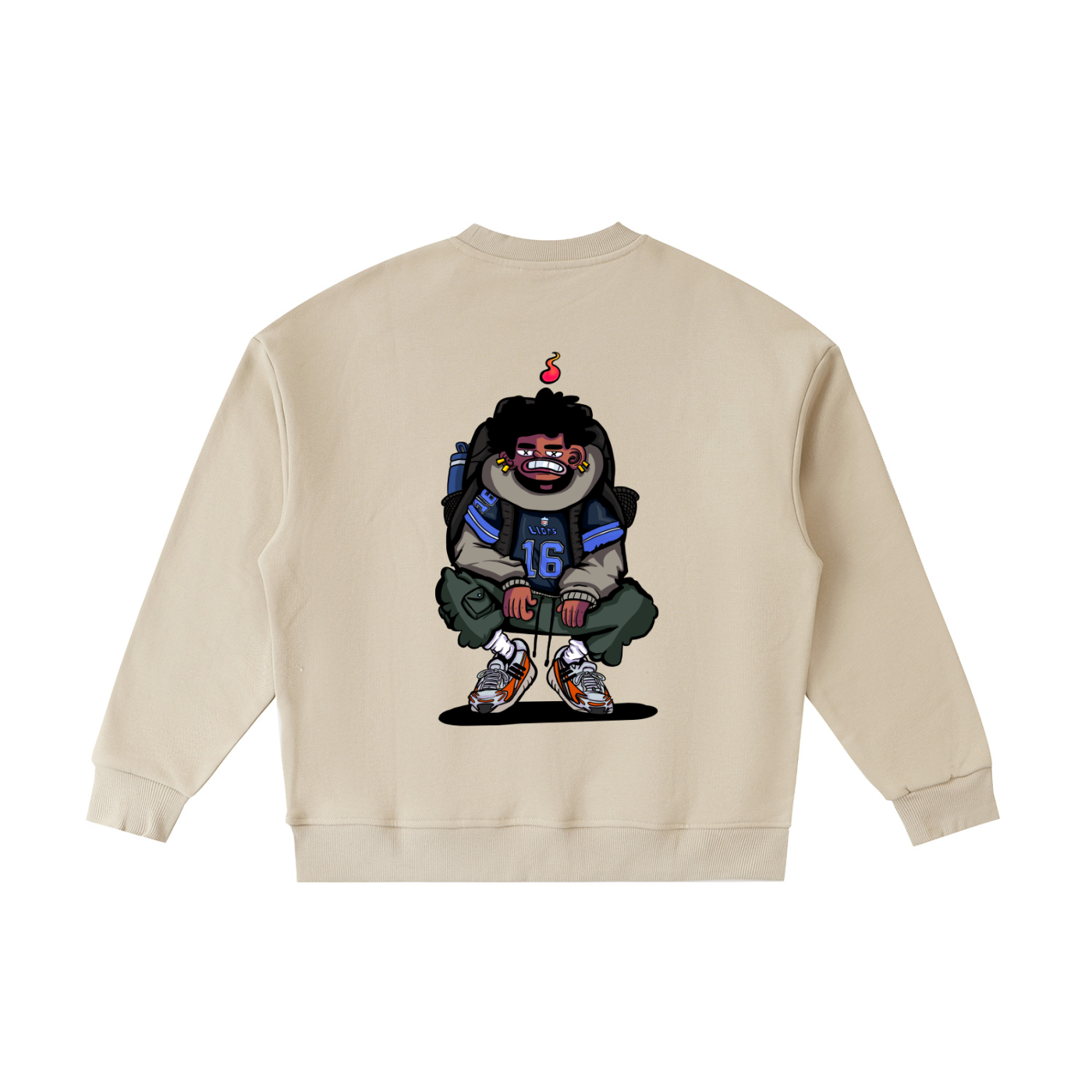 Kids Lions Fleece Crewneck Sweatshirt