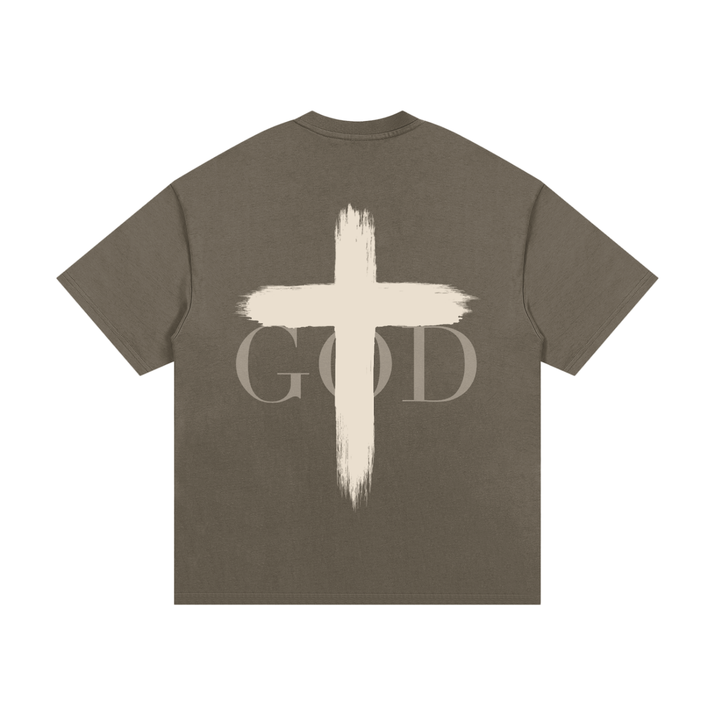 BASH CLLXXN FAITH Cross Heavyweight Graphic Tee featuring intricate hand drawn doodle art cross design on a relaxed unisex streetwear t-shirt