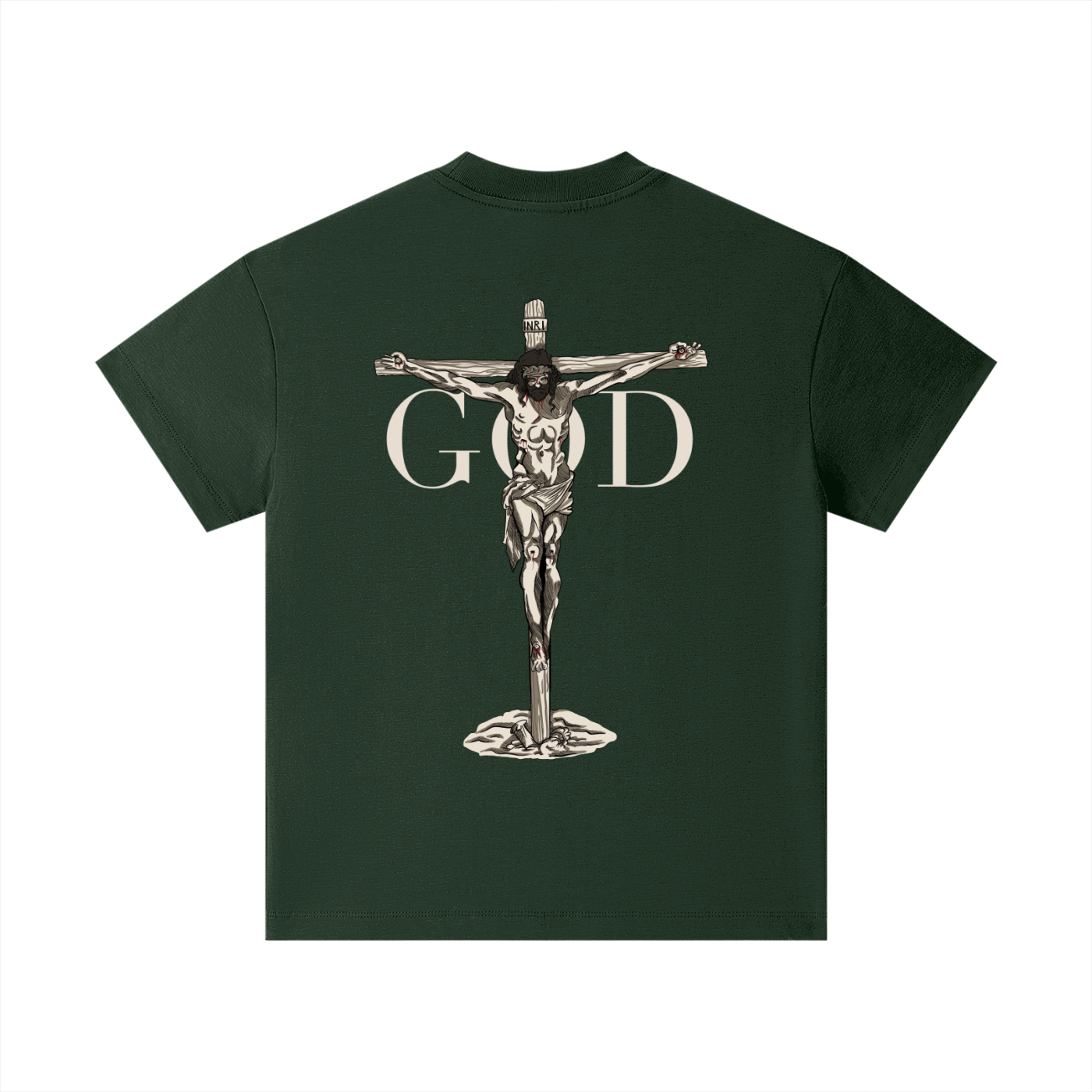 BASH CLLXXN Kids Faith Jesus T-Shirt featuring original hand drawn doodle art of Jesus inspired by faith and street culture, designed by a 13-year-old Detroit founder