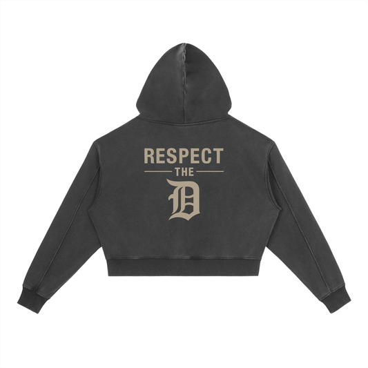 Womens Detroit Vintage Washed Heavyweight Hoodie