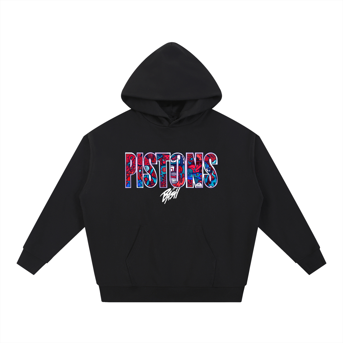 Mens Pistons Heavyweight Hoodie