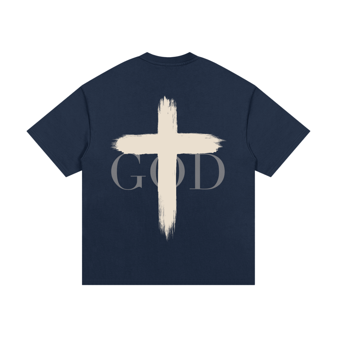 BASH CLLXXN FAITH Cross Heavyweight Graphic Tee featuring intricate hand drawn doodle art cross design on a relaxed unisex streetwear t-shirt