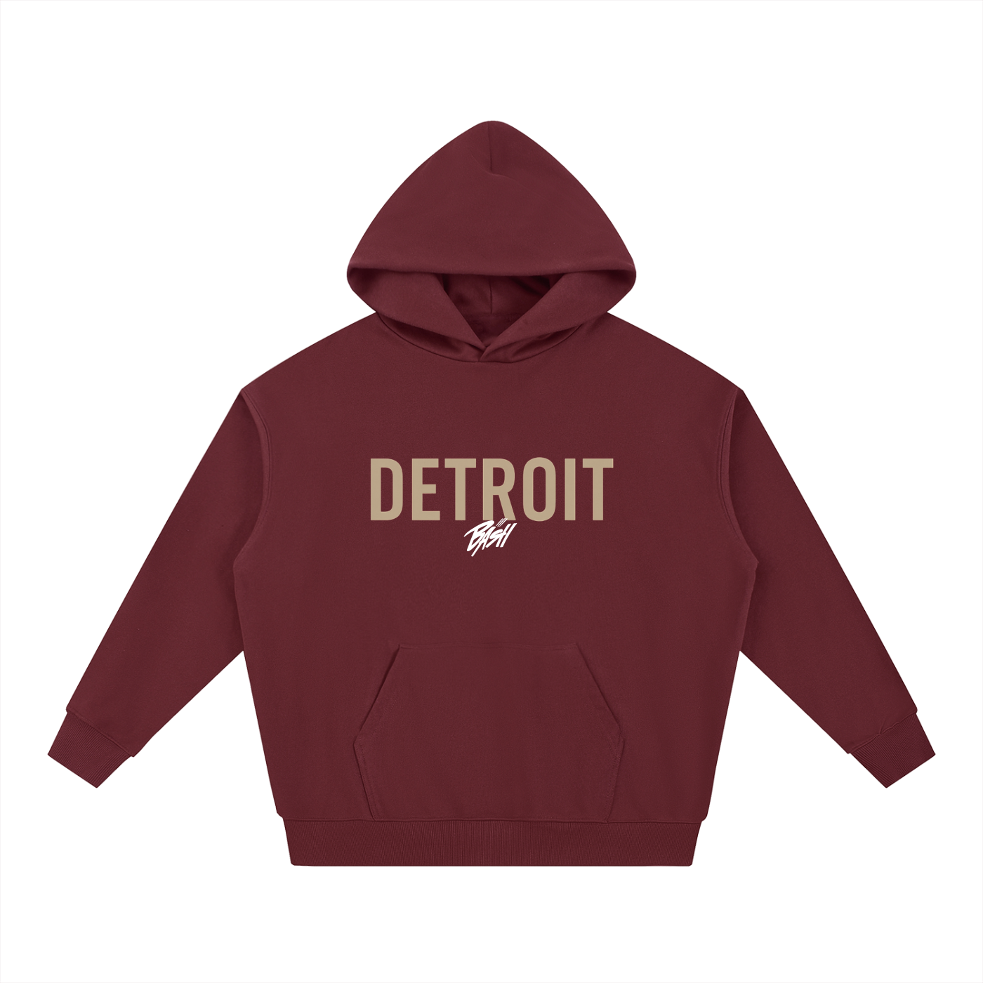 Mens Detroit Heavyweight Hoodie (Blank Back)