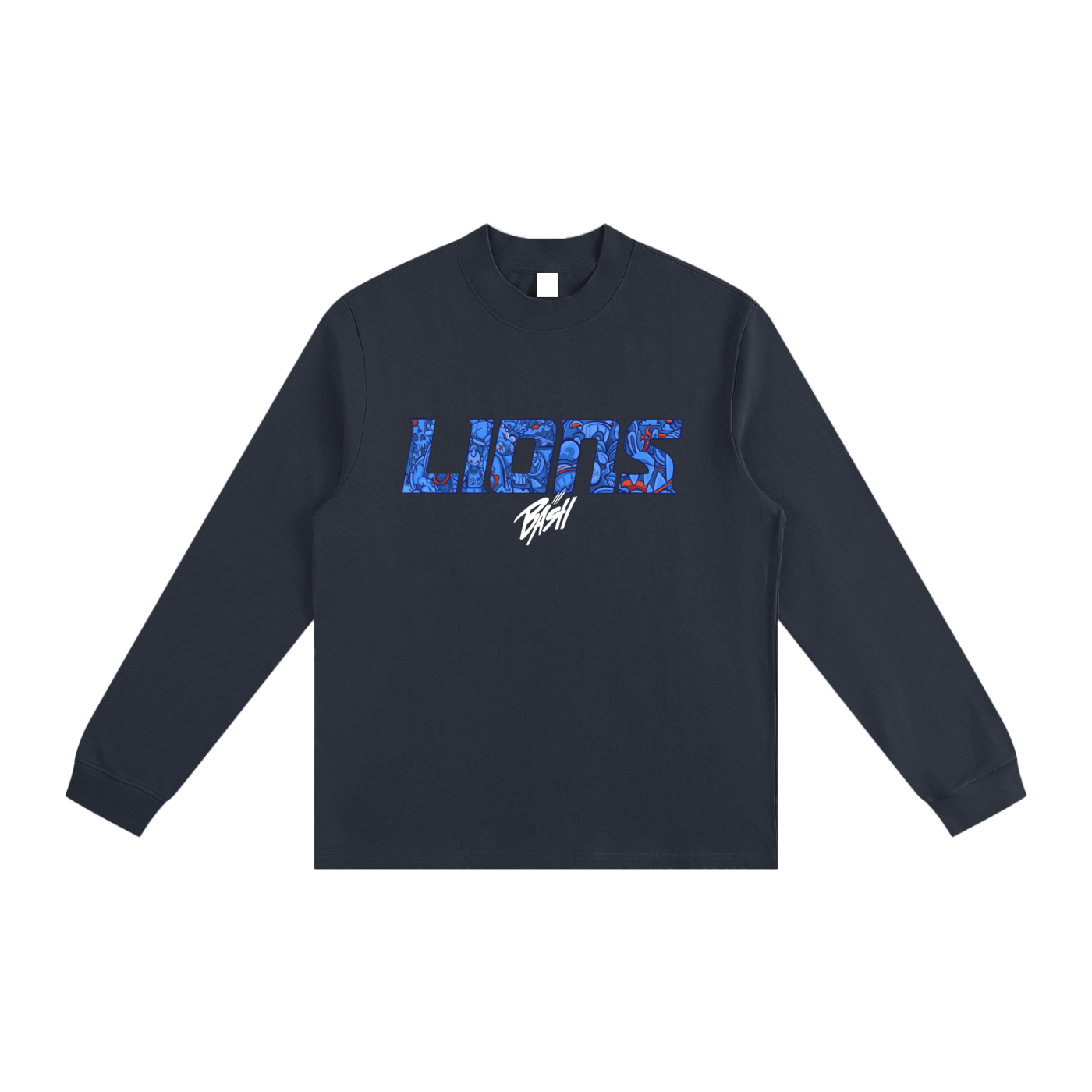 Mens Lions Long Sleeve Tee