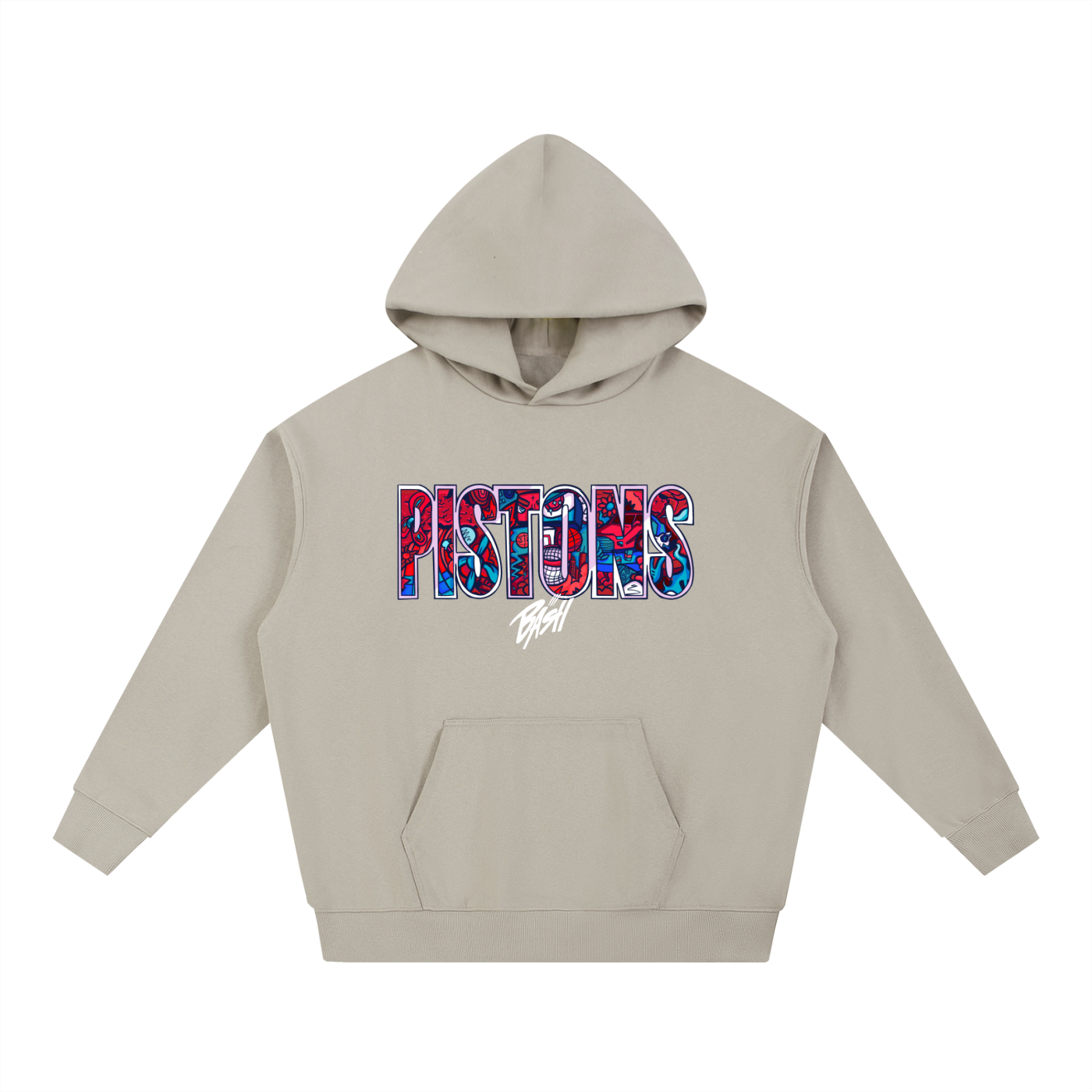 Mens Pistons Heavyweight Hoodie