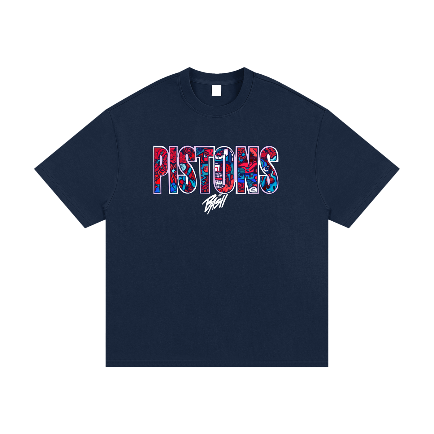 Unisex Pistons Heavyweight Cotton T-Shirt