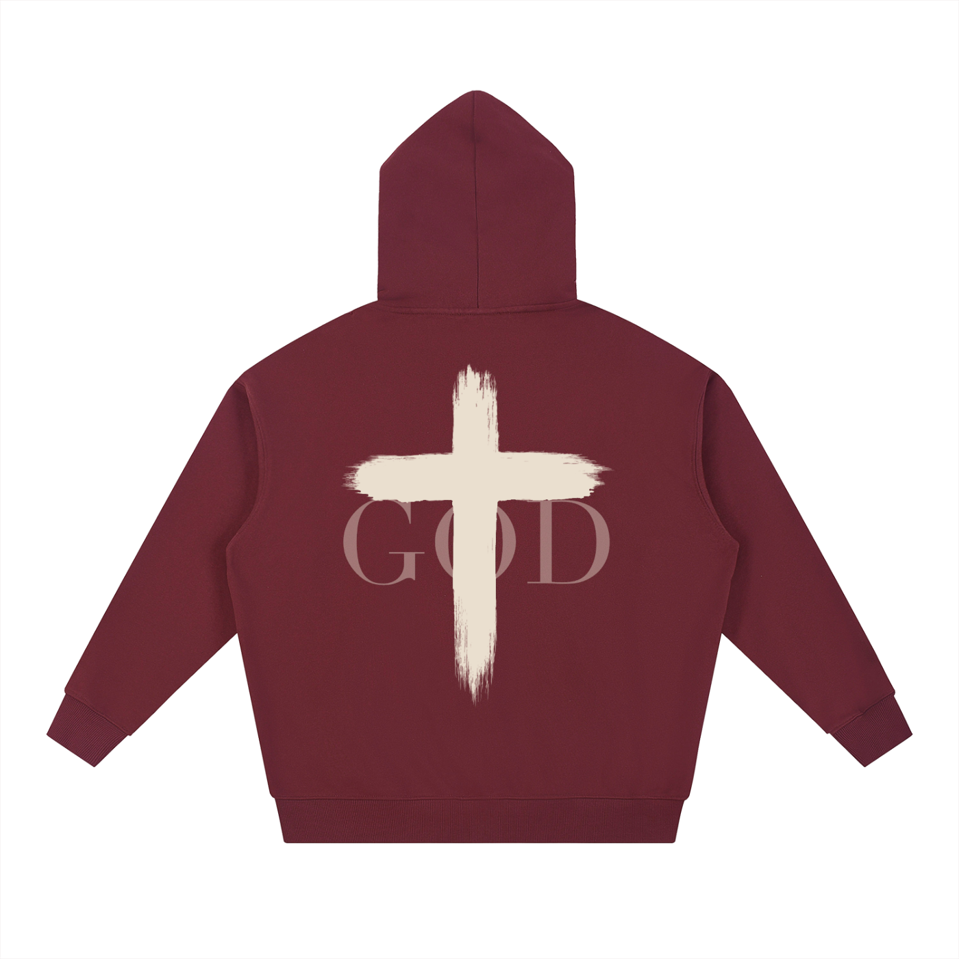 BASH CLLXXN FAITH Cross Hoodie featuring intricate hand drawn doodle art cross graphic on a 430gsm heavyweight unisex hoodie, original streetwear design by teen artist from Detroit
