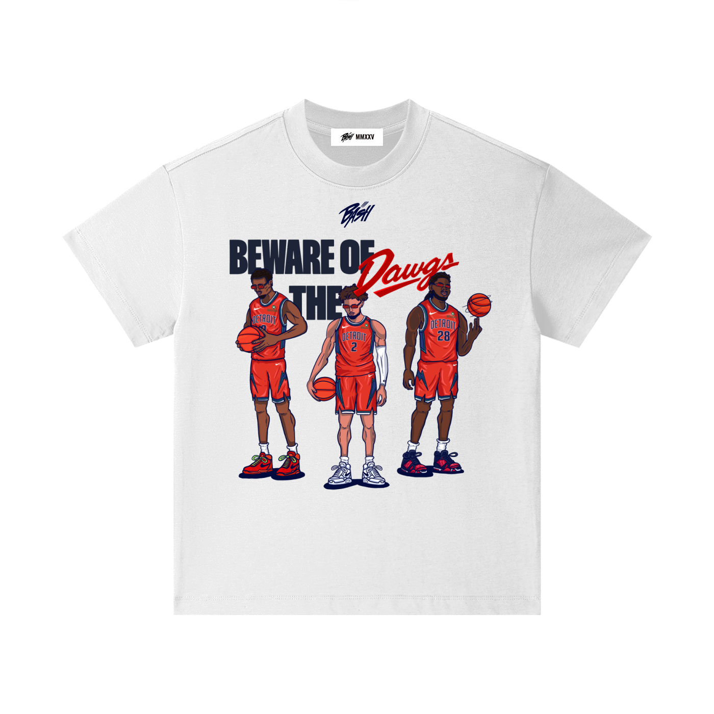 KIDS BEWARE OF THE DAWGS TEE - WHITE