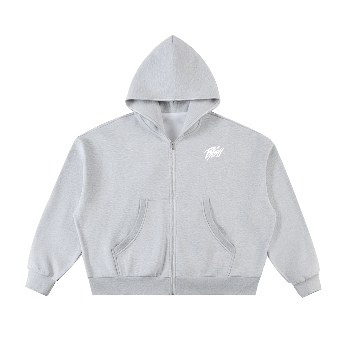 Mens BASH Full-Zip Boxy Hoodie