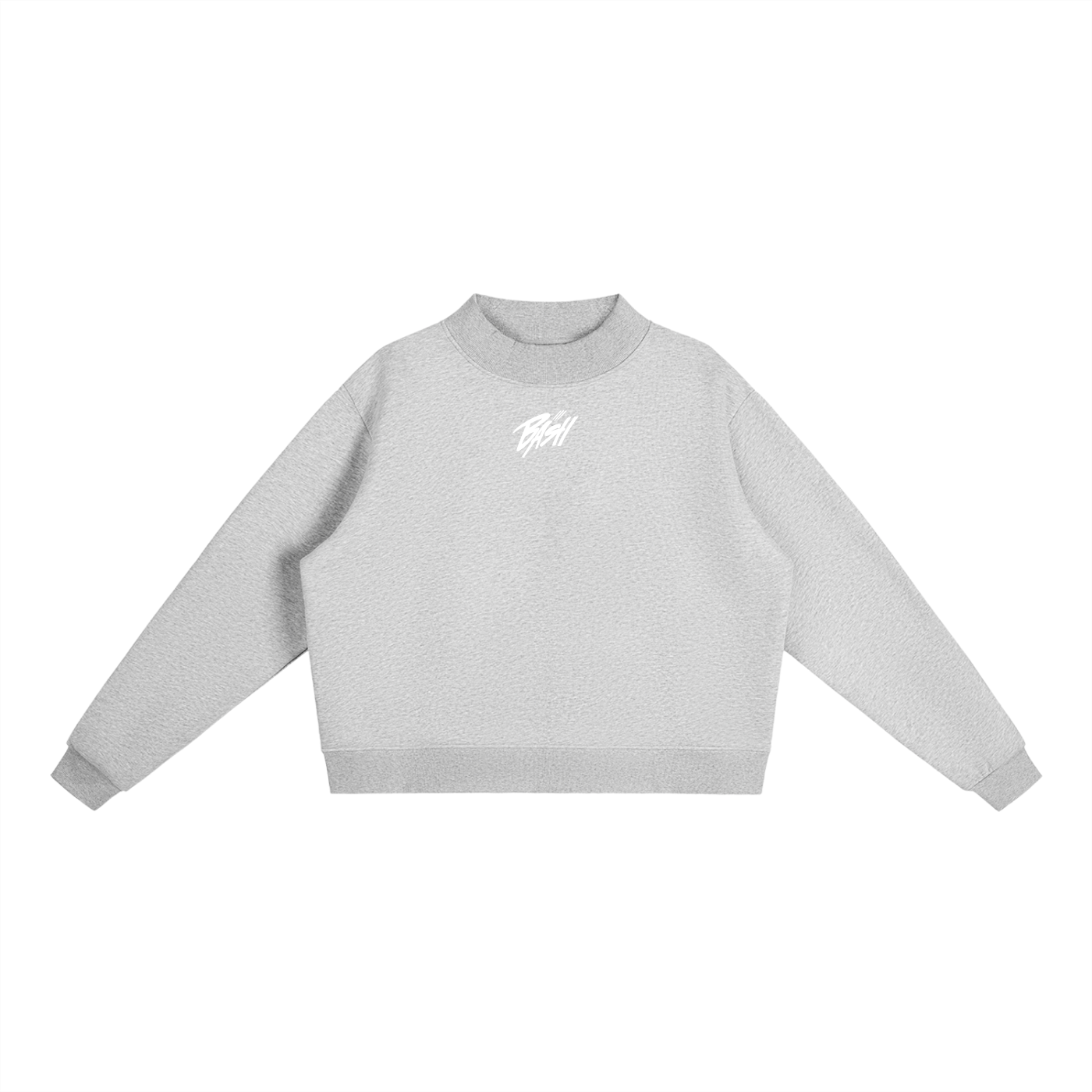 Womens BASH Fleece Mock-Neck Crew Sweatshirt