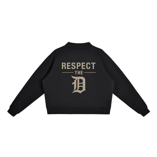 Womens Detroit Fleece Mock-Neck Crew Sweatshirt