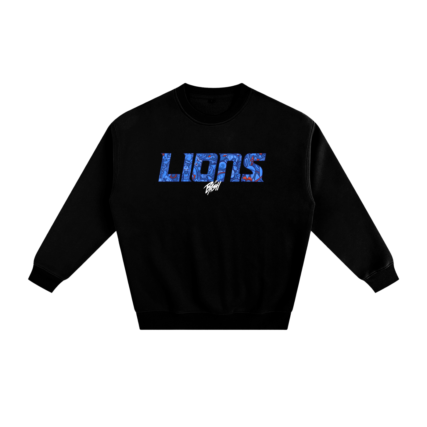 Mens Lions Fleeced Sweatshirt
