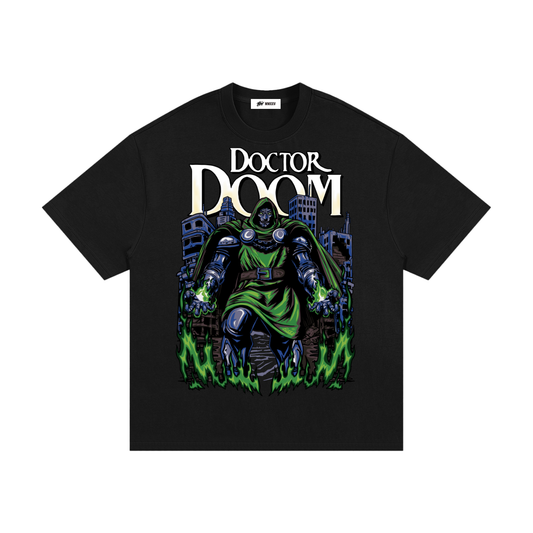 DOOM HEAVYWEIGHT TEE - hand-drawn streetwear by BASH CLLXXN, Detroit