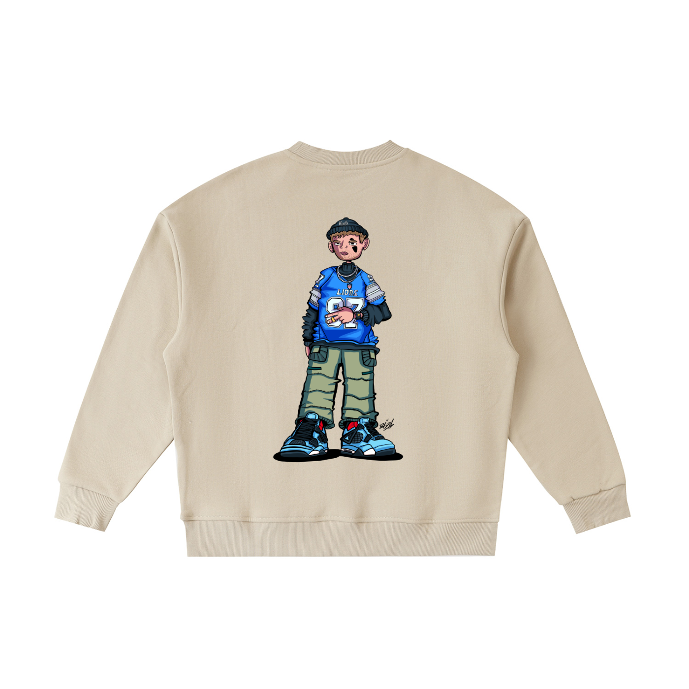 Kids Lions Fleece Crewneck Sweatshirt