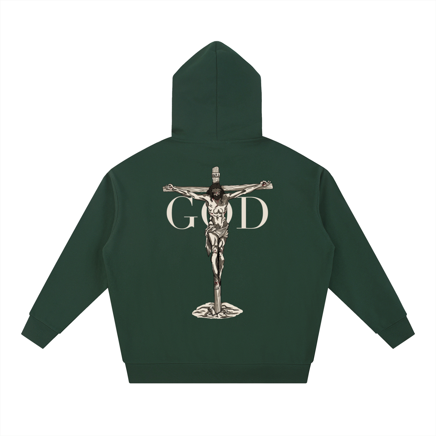 BASH CLLXXN FAITH Heavyweight Hoodie featuring original hand drawn doodle art by teen founder, intricate comic book style streetwear design on premium black fleece hoodie