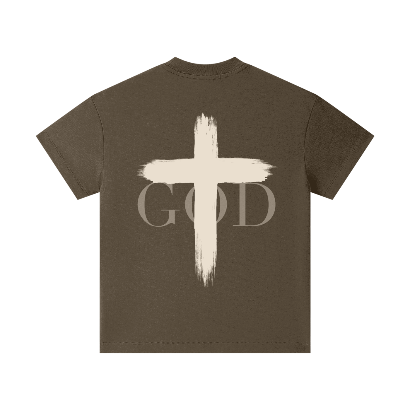 Kids Faith Cross T-Shirt by BASH CLLXXN featuring intricate hand drawn doodle art cross design on heavyweight white cotton tee, original streetwear art by teen founder