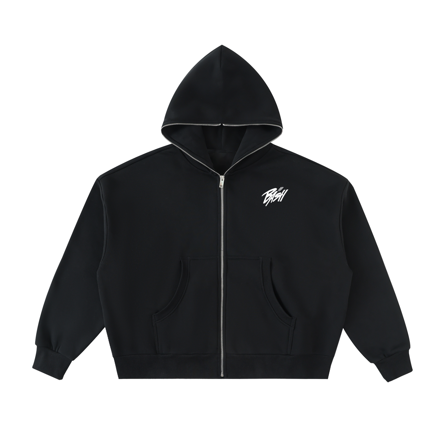Mens BASH Full-Zip Boxy Hoodie