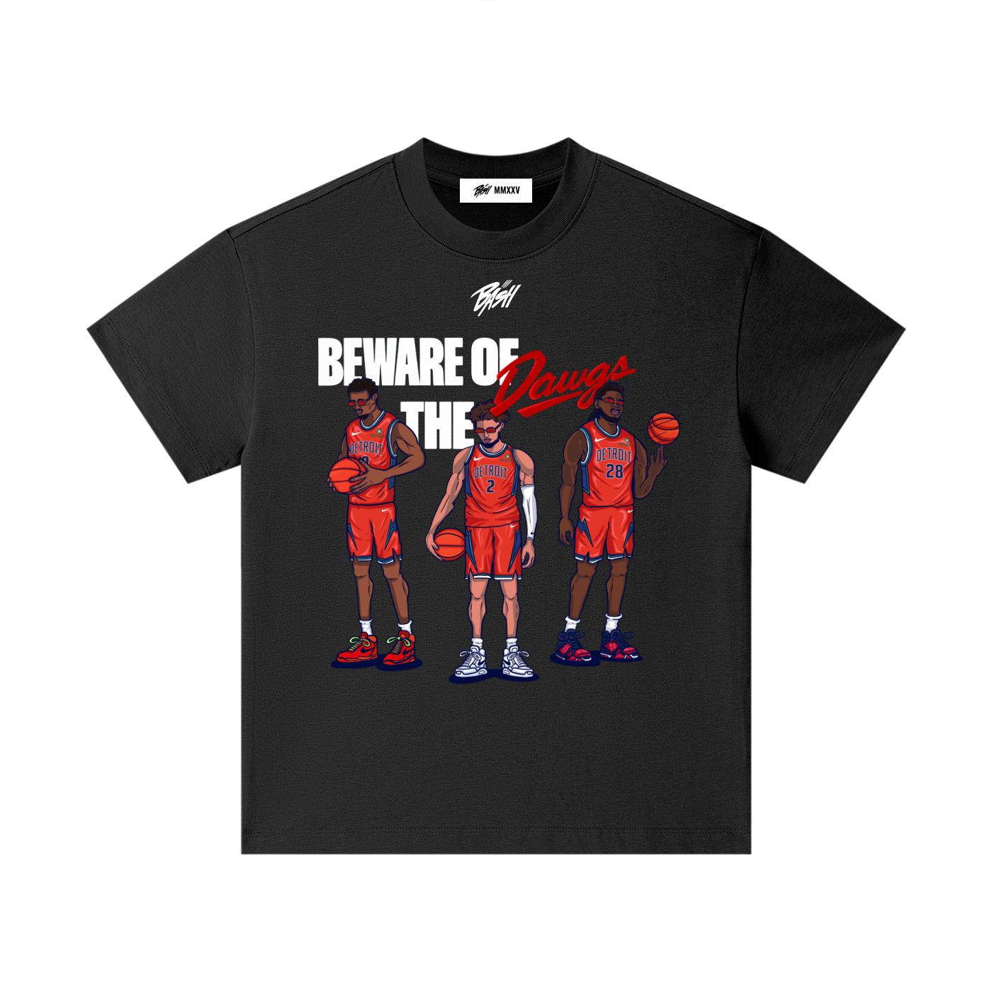 KIDS BEWARE OF THE DAWGS TEE - BLACK