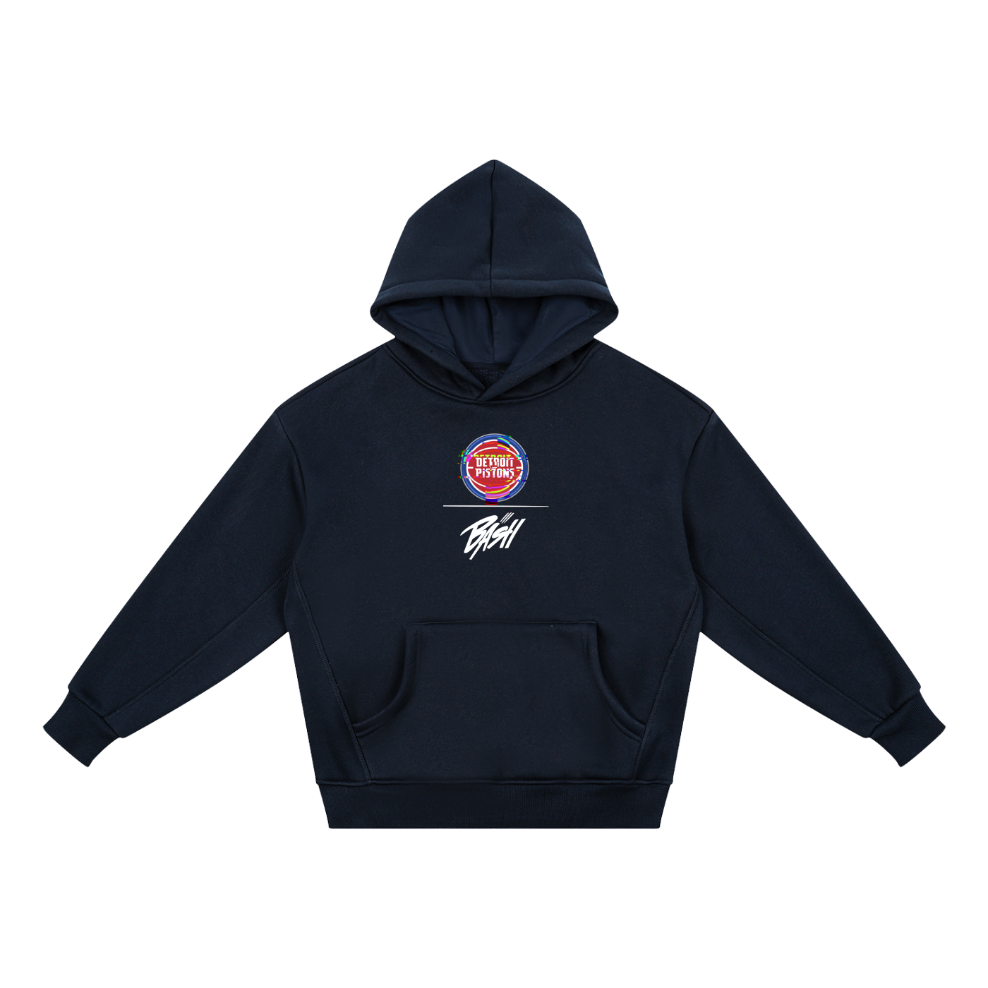 Kids Glitch Fleece Hoodie from BASH CLLXXN featuring original hand drawn doodle art streetwear graphics designed by a teen artist from Detroit