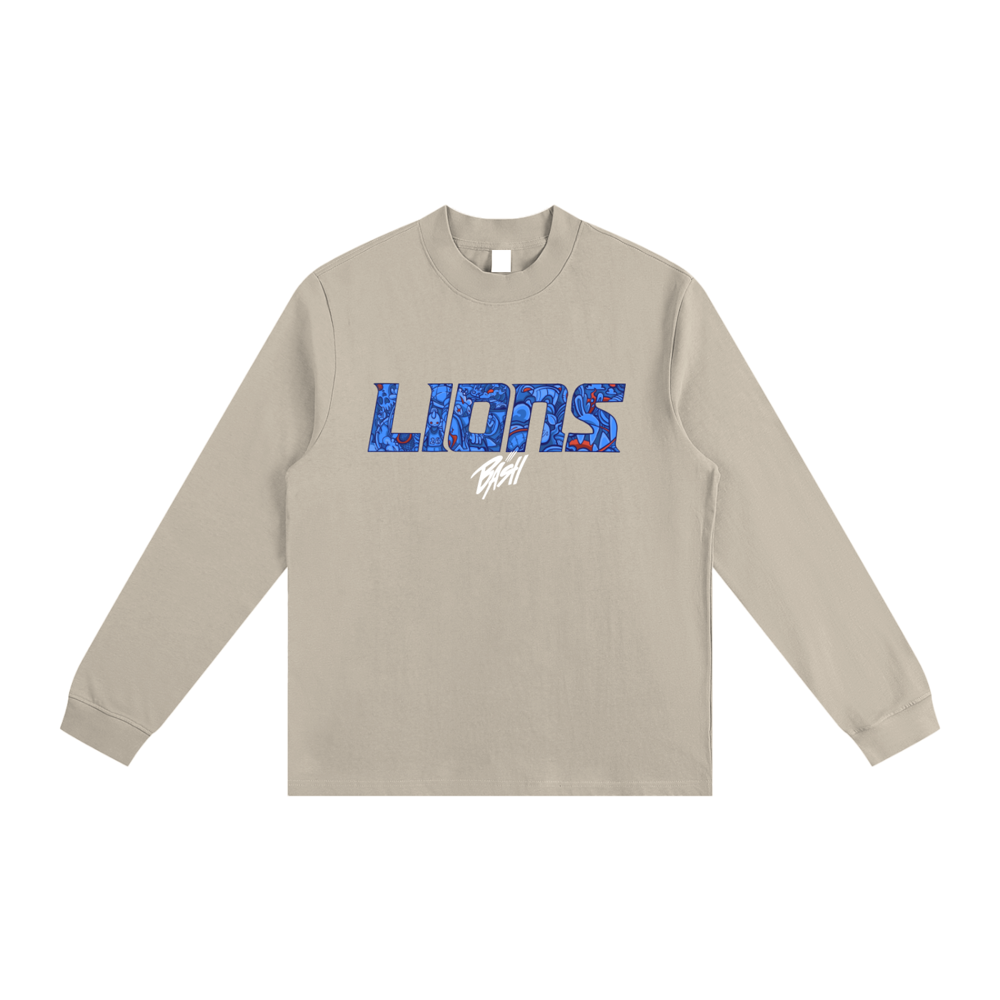Mens Lions Long Sleeve Tee