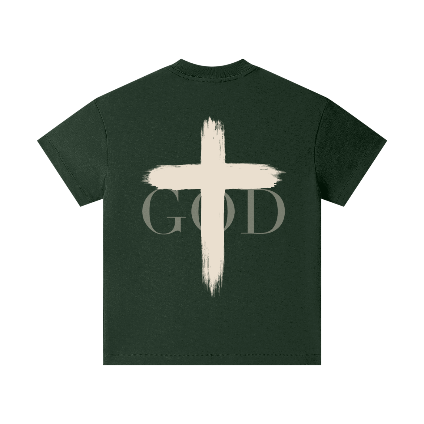 Kids Faith Cross T-Shirt by BASH CLLXXN featuring intricate hand drawn doodle art cross design on heavyweight white cotton tee, original streetwear art by teen founder