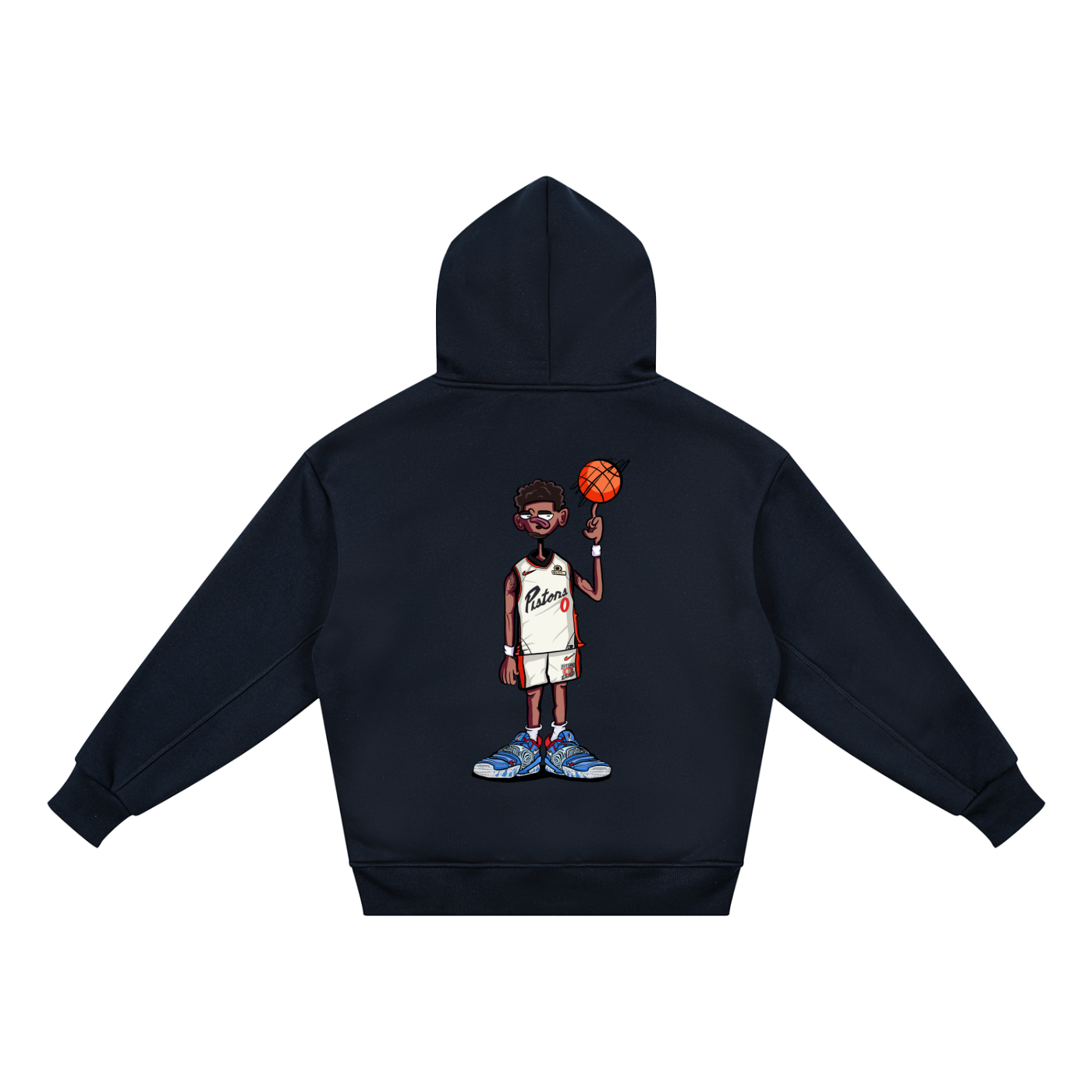 Kids Glitch Fleece Hoodie from BASH CLLXXN featuring original hand drawn doodle art streetwear graphics designed by a teen artist from Detroit