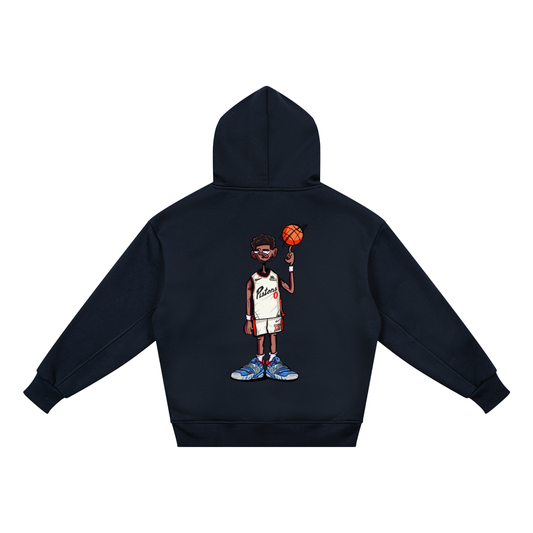 Kids Glitch Fleece Hoodie from BASH CLLXXN featuring original hand drawn doodle art streetwear graphics designed by a teen artist from Detroit