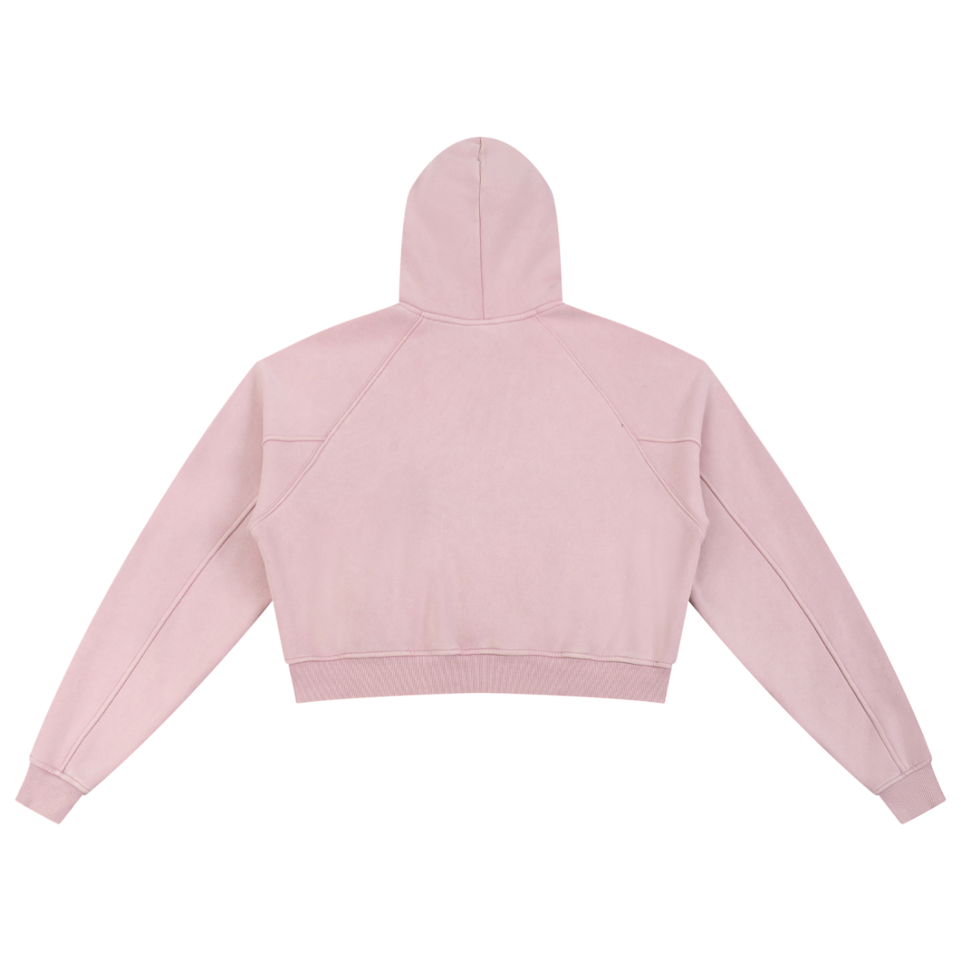 Womens BASH Snow Washed Cropped Hoodie