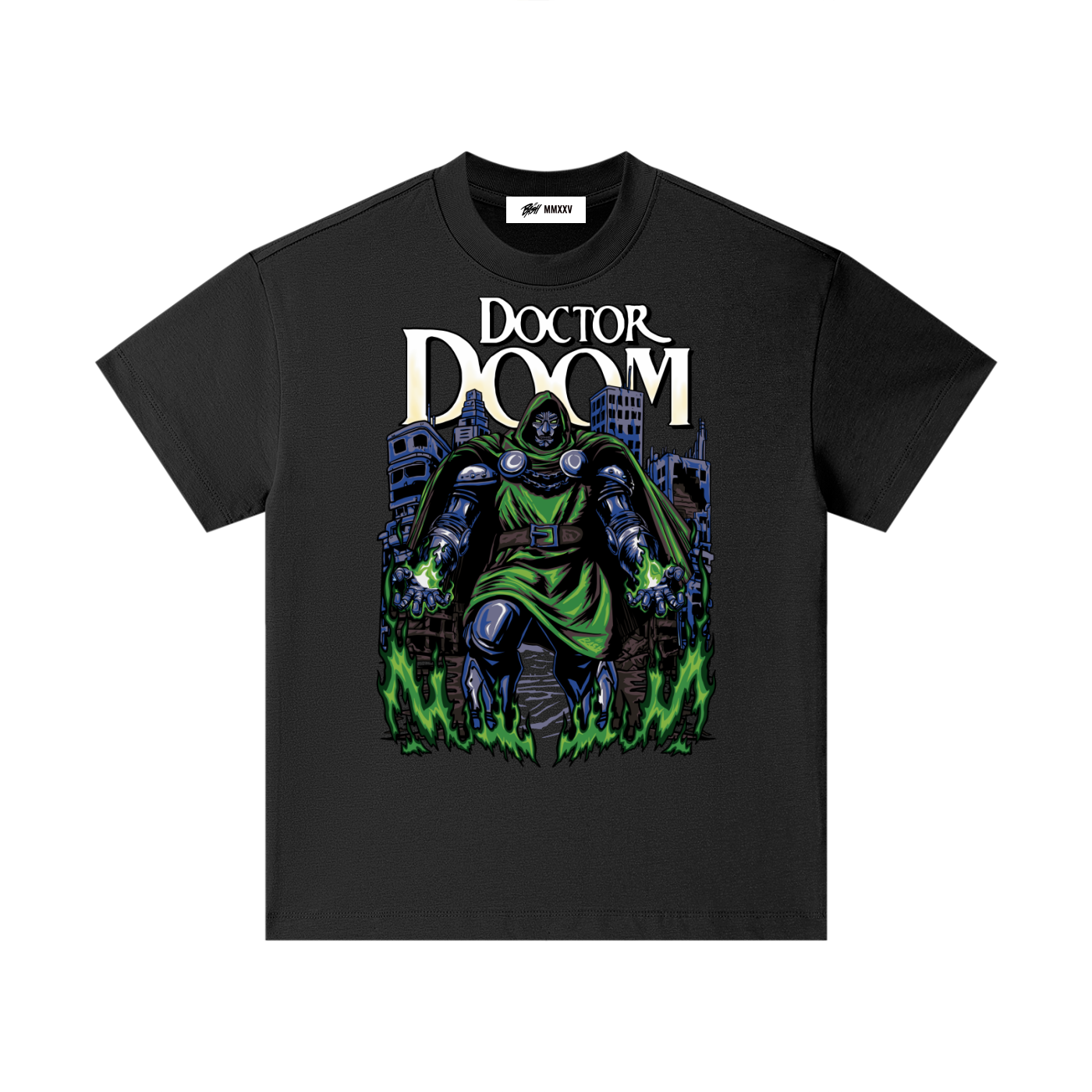 KIDS DOOM HEAVYWEIGHT TEE - hand-drawn kids streetwear by BASH CLLXXN, Detroit