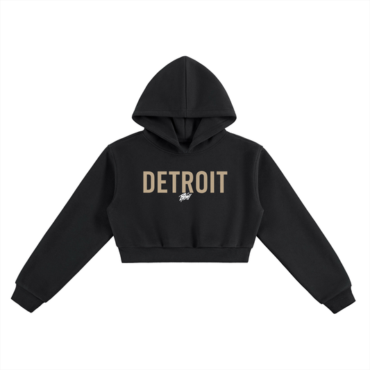 Womens Detroit Cropped Hoodie