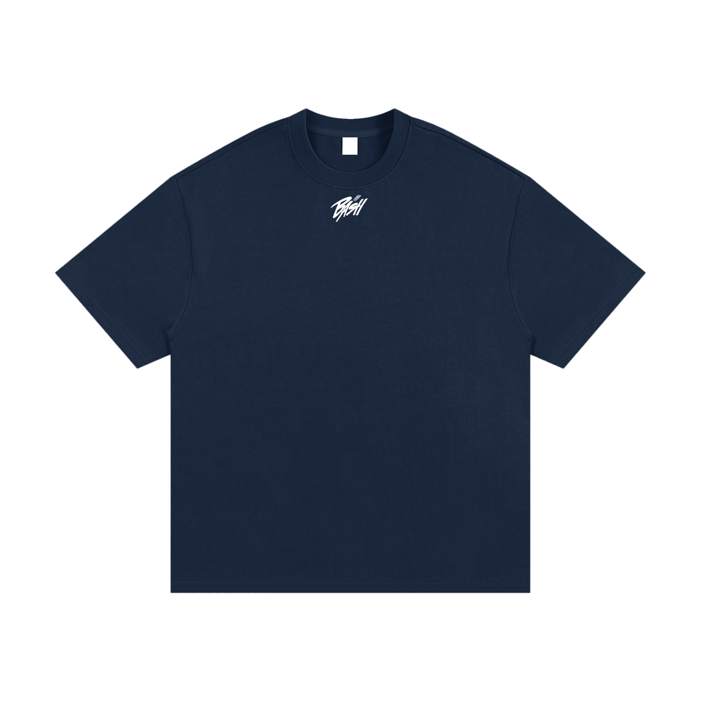 BASH CLLXXN heavyweight t-shirt featuring original hand drawn doodle art streetwear design by teen founder, intricate comic-inspired line art on black cotton tee